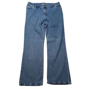 J. Jill Vintage Jean 14P Stretch Med Wash Mid Rise Straight Leg Mom Jean Y2K